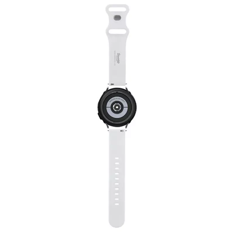 Cinturino universale in silicone Hello Kitty per smartwatch HKUWMSDIESK Heads & Stripes nero 20mm