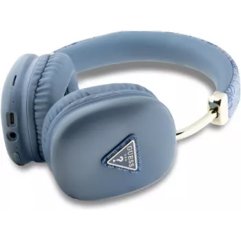 Cuffie over-ear wireless GUESS 4G Triangle Logo Bluetooth 5.3 blu