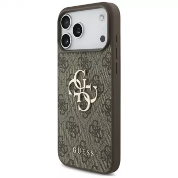 Custodia posteriore GUESS 4G Big Logo per Apple iPhone 17 Pro / 18 Pro - marrone