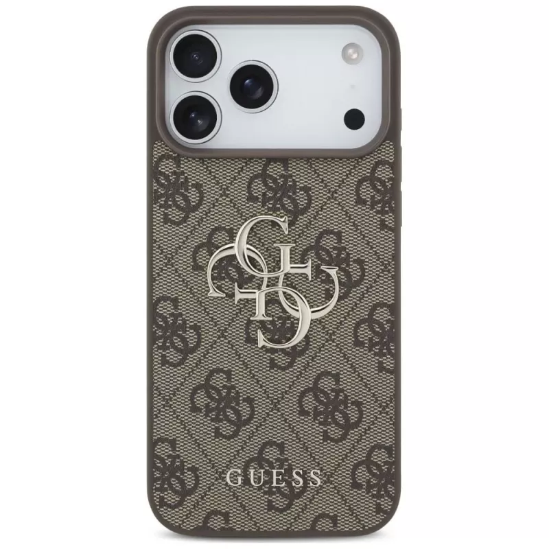 Custodia posteriore GUESS 4G Big Logo per Apple iPhone 17 Pro / 18 Pro - marrone