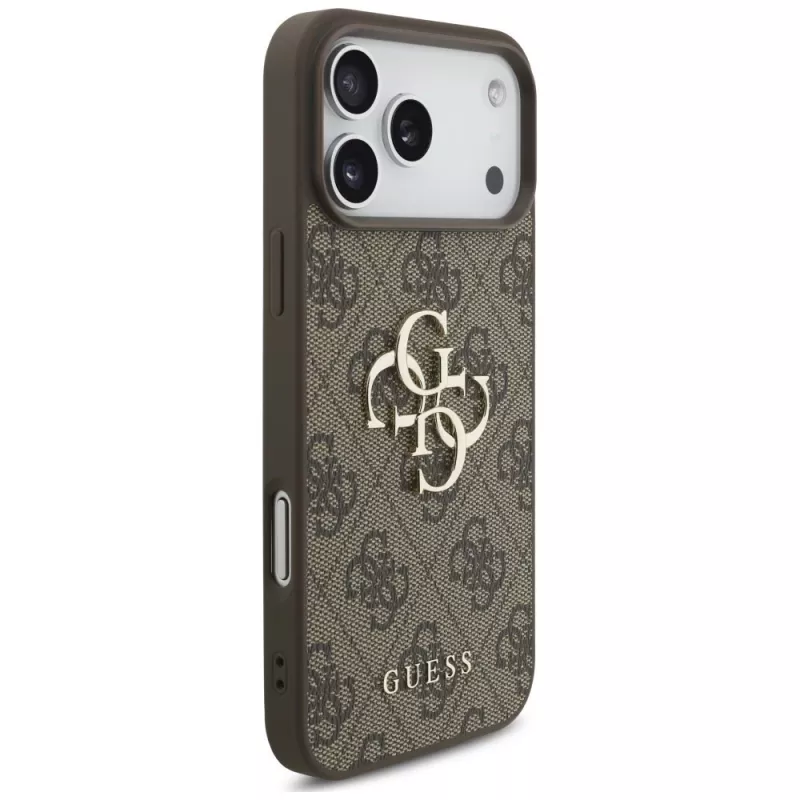 Custodia posteriore GUESS 4G Big Logo per Apple iPhone 17 Pro / 18 Pro - marrone