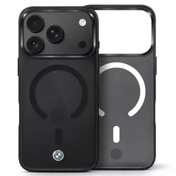 BMW Sign opaco IML e logo in metallo custodia MagSafe per iPhone 18 Pro / 17 Pro - nero