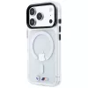 BMW M IML logo in metallo lucido e modanature custodia MagSafe per iPhone 18 Pro / 17 Pro - trasparente