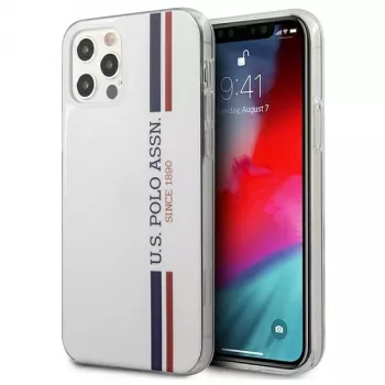 U.S. Polo Assn. USHCP12MPCUSSWH iPhone 12/12 Pro 6,1 pollici bianco Tricolor Collection custodia rigida
