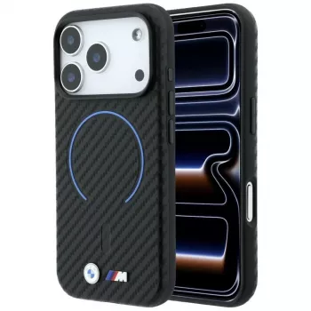 BMW M Carbon Printed Ring custodia MagSafe per iPhone 18 Pro / 17 Pro - nero