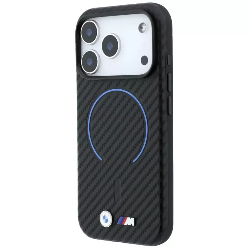BMW M Carbon Printed Ring custodia MagSafe per iPhone 18 Pro / 17 Pro - nero