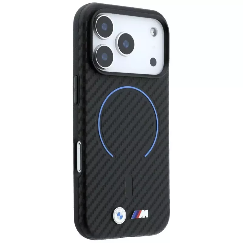BMW M Carbon Printed Ring custodia MagSafe per iPhone 18 Pro / 17 Pro - nero