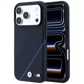 BMW M Tire Track Blue Line custodia MagSafe per iPhone 18 Pro Max / 17 Pro Max - blu navy