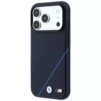 BMW M Tire Track Blue Line custodia MagSafe per iPhone 18 Pro Max / 17 Pro Max - blu navy