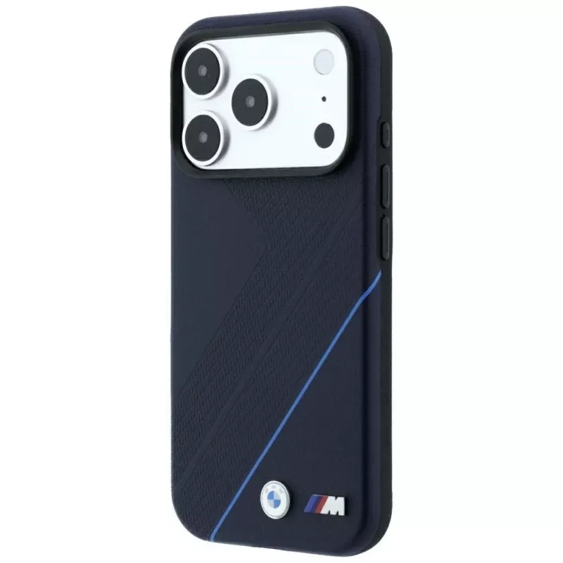 BMW M Tire Track Blue Line custodia MagSafe per iPhone 18 Pro Max / 17 Pro Max - blu navy