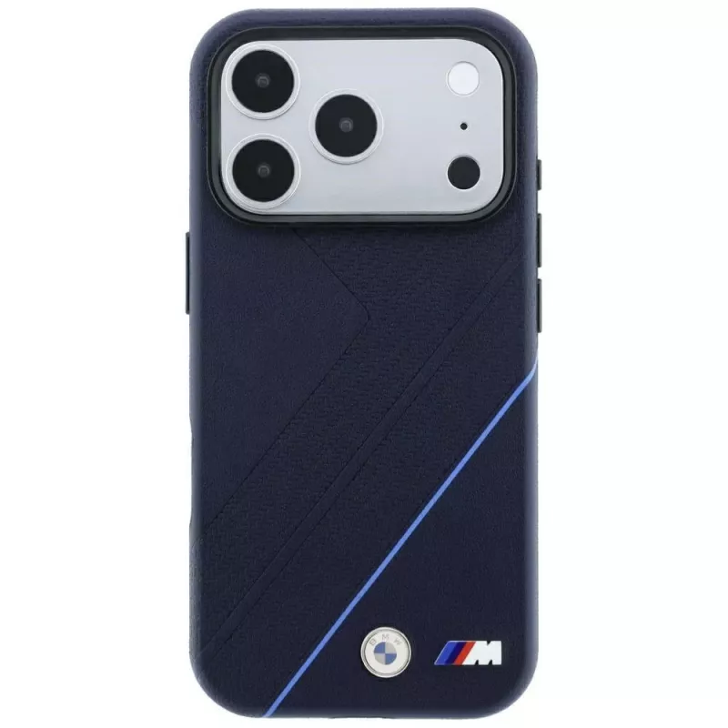 BMW M Tire Track Blue Line custodia MagSafe per iPhone 18 Pro Max / 17 Pro Max - blu navy