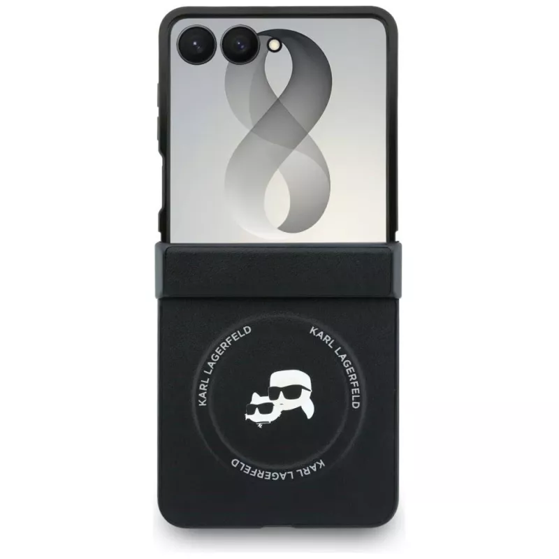 Karl Lagerfeld Karl & Choupette Pins custodia MagSafe per Samsung Galaxy Z Flip8 - nero