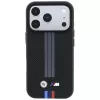 BMW M Quadrille Kevlar antracite e linee stampate tricolore custodia MagSafe per iPhone 18 Pro / 17 Pro