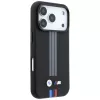 BMW M Quadrille Kevlar antracite e linee stampate tricolore custodia MagSafe per iPhone 18 Pro / 17 Pro