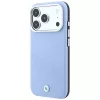 BMW Signature Inclined Deboss Letters custodia MagSafe per iPhone 18 Pro / 17 Pro - blu