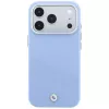 BMW Signature Inclined Deboss Letters custodia MagSafe per iPhone 18 Pro / 17 Pro - blu
