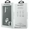 Karl Lagerfeld Saffiano Karl & Choupette Pin custodia per Samsung Galaxy Z Fold 8 Ultra - nero