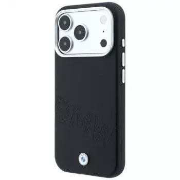 BMW Sign Inclined Deboss Letters custodia MagSafe per iPhone 18 Pro / 17 Pro - nero
