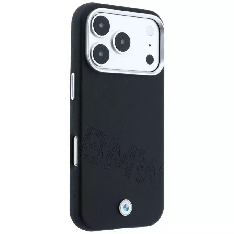 BMW Sign Inclined Deboss Letters custodia MagSafe per iPhone 18 Pro / 17 Pro - nero