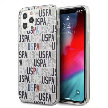 U.S. Polo Assn. Logo Mania custodia per iPhone 12/12 Pro - bianco