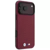 BMW M Carbon Metal Logo custodia MagSafe per iPhone 18 Pro / 17 Pro - bordeaux