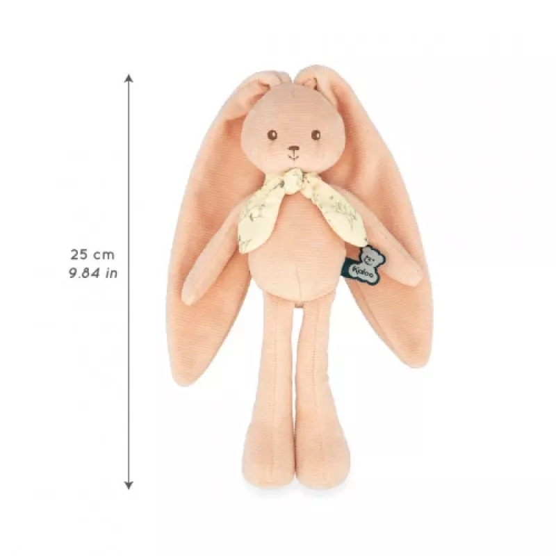 Kaloo Lapinoo coniglio di peluche color pesca 25 cm in confezione regalo