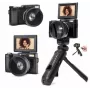 Kit Vlog AgfaPhoto VLG-4K con fotocamera 4K da 24MP e telecomando