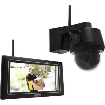 Kit telecamera di sorveglianza wireless ABUS EasyLook BasicSet PPDF17100, 4 canali con 1 telecamera, 2K QHD, 2,4 GHz, monitor 7