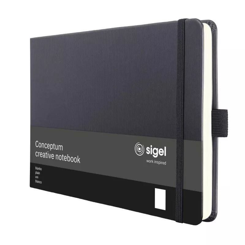 SIGEL CO201 Taccuino A5 bianco, Nero, 66 fogli