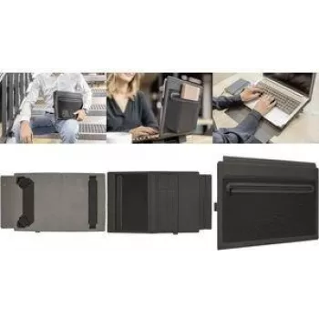 SIGEL BA510 Custodia per laptop fino a 14 inch con funzione stand, feltro, grigio