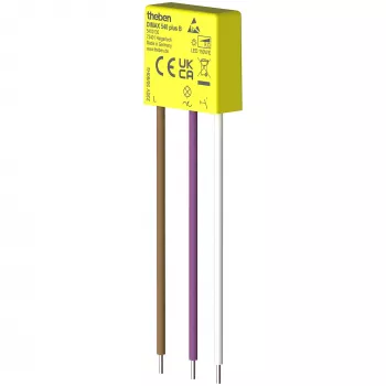 THEBEN THE DIMAX 540 plus B Dimmer universale da incasso per lampade a incandescenza, alogene e LED, 400 W, controllo a pulsante, bianco
