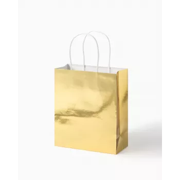 Folia Sacchetti di carta Gold M lucidi 7 pezzi