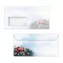 Sigel 50 buste di Natale Candlelight Cheer DIN long con chiusura autoadesiva
