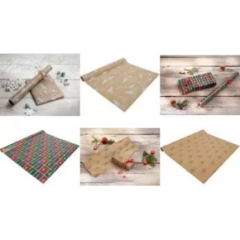 SIGEL GP120 rotolo di carta regalo – design orso polare, 5 m x 70 cm, multicolore, 80 g/m²