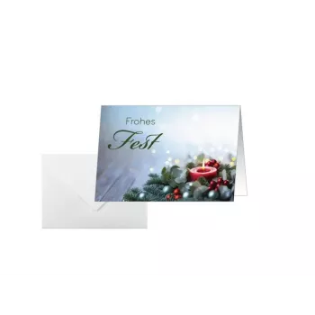 Sigel 25 biglietti di Natale Candlelight Cheer DIN A6 con buste