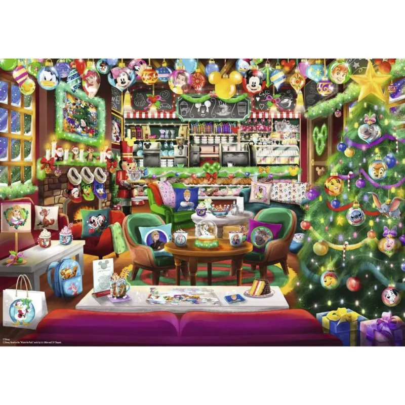 Ravensburger puzzle Disney Christmas Cafe (1000 pezzi)