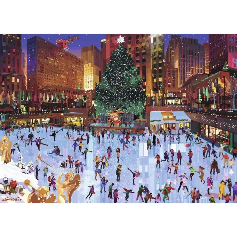 RAVENSBURGER puzzle 1000 pezzi – magia natalizia al Rockefeller Center