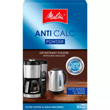 MELITTA Anti Calc soluzione decalcificante per macchine da caffè – 250 ml decalcificante liquido, compatibilità universale, formula all'acido citrico, fino a 2 applicazioni
