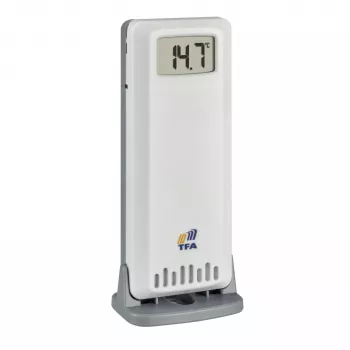TFA 30.3900.02 ID-A0 sensore radio di temperatura e umidità, 868 MHz, bianco