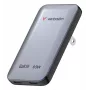 Verbatim Slim caricabatterie GaN 2 porte 65W (EU/UK/US) grigio
