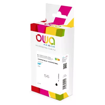 Armor OWA cartuccia inchiostro nera compatibile HP 56 alta capacità C6656A 21ml
