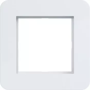 Hager WAD9100WG placca di copertura 1 modulo, serie C.8, bianco luce lucido