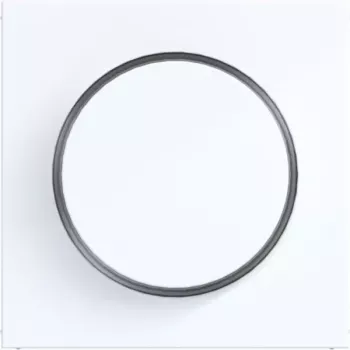 HAGER WAN7060WG placca centrale per dimmer rotativo / potenziometro rotativo, A.x/C.x, bianco