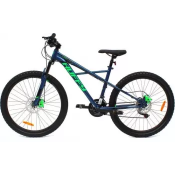 Huffy Korros 26 mountain bike blu - hardtail in acciaio 18 velocità con forcella ammortizzata