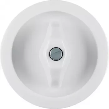 Hager WTW1000WG Placca centrale con manopola, serie 1930, bianco polare brillante