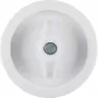 Hager WTW1000WG Placca centrale con manopola, serie 1930, bianco polare brillante