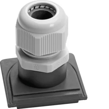 Hager Tehalit WNA701 Pressacavo M20x1.5 con controdado per contenitori W.1, grigio