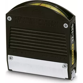 STANLEY BLACK&DECKER fettuccia metrica Panoramic 3m x 12,7mm lama in acciaio metrica con rivestimento in Mylar, case in ABS, gancio True-Zero, clip da cintura, giallo/nero