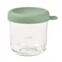 BEABA contenitore in vetro per alimenti per neonati con coperchio ermetico 250 ml verde salvia