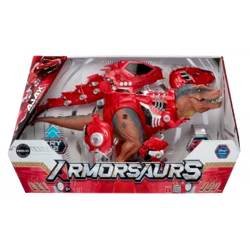 MGA Entertainment Armorsaurs Armor-Up - Action figure trasformabile T-Rex Ajax